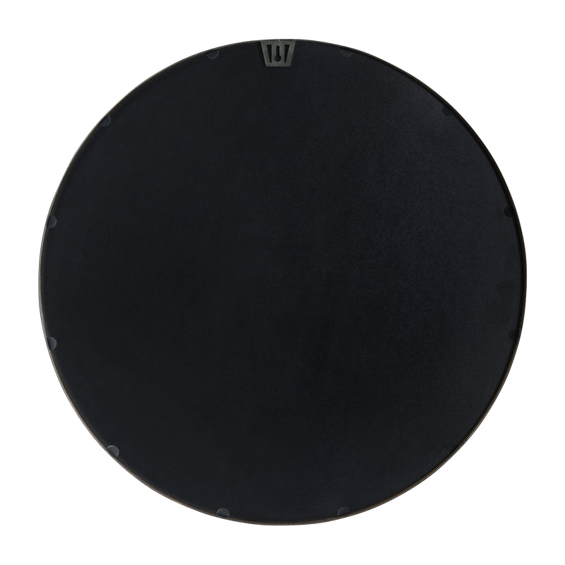 Monaco Round Deep Frame Accent Mirror Round Metal Framed Wall Mount Mirror
