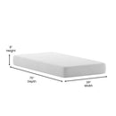 Blanche 8" CertiPUR-US Certified Memory Foam Mattress Infused with Charcoal & Green Tea Cooling Gel
