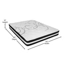 Luna 10 Inch Hybrid Mattress CertiPUR-US Certified Foam & Pocket Spring Mattress in a Box