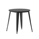 Dryden Indoor/Outdoor Dining Table, 30" Round All Weather Poly Resin Top with Steel Base