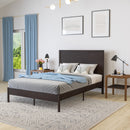 Ketner Solid Wood Platform Bed with Wooden Slats and Headboard, No Box Spring Needed