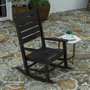 Fielder Set of 2 Contemporary Rocking Chairs, All-Weather HDPE Indoor/Outdoor Rockers
