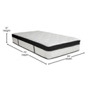 Hulen 12 Inch Hybrid Pocket Spring & CertiPUR-US Certified Memory Foam Mattress