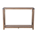 Green River Modern Farmhouse Engineered Wood Entryway Table and Powder Coated Steel Accents