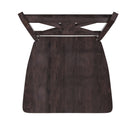 Imelda Set of Two Solid Wood Modern Farmhouse Bar Height Dining Stool