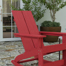 Wellington UV Treated All-Weather Polyresin Adirondack Rocking Chair for Patio, Sunroom, Deck and More