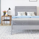 Somerset Solid Wood Platform Bed with Wooden Slats and Headboard, No Box Spring Needed