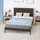 Ketner Solid Wood Platform Bed with Wooden Slats and Headboard, No Box Spring Needed