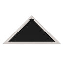 Sabore Whitewashed Solid Wood Military Memorial Flag Display Case for 9.5' x 5' American Veteran Flag