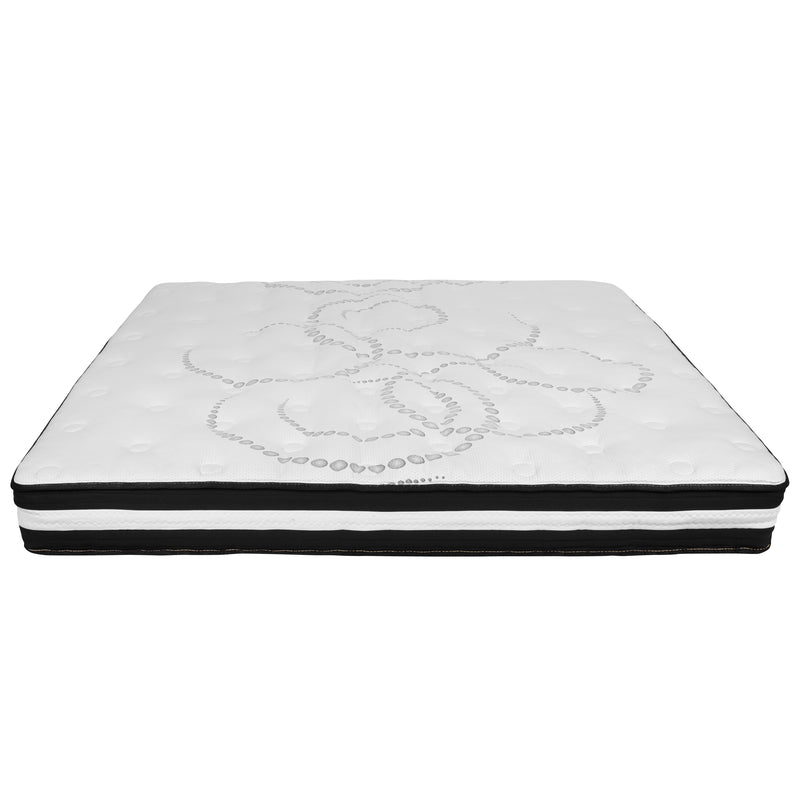 Luna 10 Inch Hybrid Mattress CertiPUR-US Certified Foam & Pocket Spring Mattress in a Box