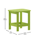 Riviera Poly Resin Indoor/Outdoor All-Weather Adirondack Side Table