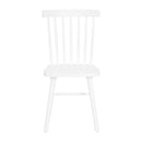 Torrin Set of Two Premium Solid Wood Spindle Back Dining Chairs with Saddle Seats and Floor Protectant Felt Pads