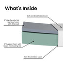 Blanche 8" CertiPUR-US Certified Memory Foam Mattress Infused with Charcoal & Green Tea Cooling Gel