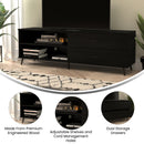 Erikson Mid-Century Modern TV Stand for TV's up to 60" with Adjustable Shelf and Two Drawers