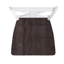 Imelda Set of Two Solid Wood Modern Farmhouse Bar Height Dining Stool