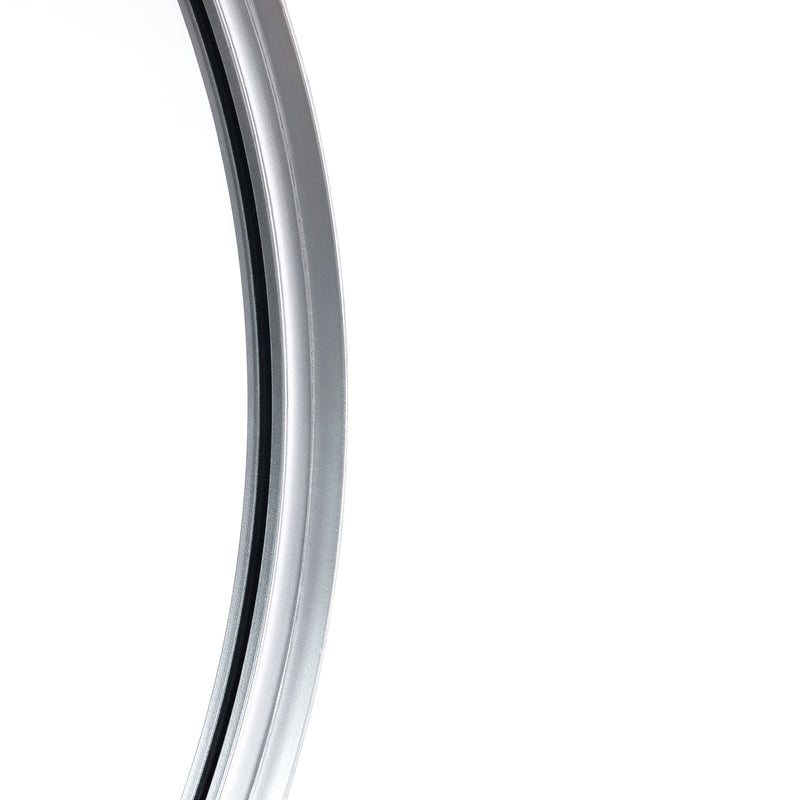 Monaco Round Deep Frame Accent Mirror Round Metal Framed Wall Mount Mirror