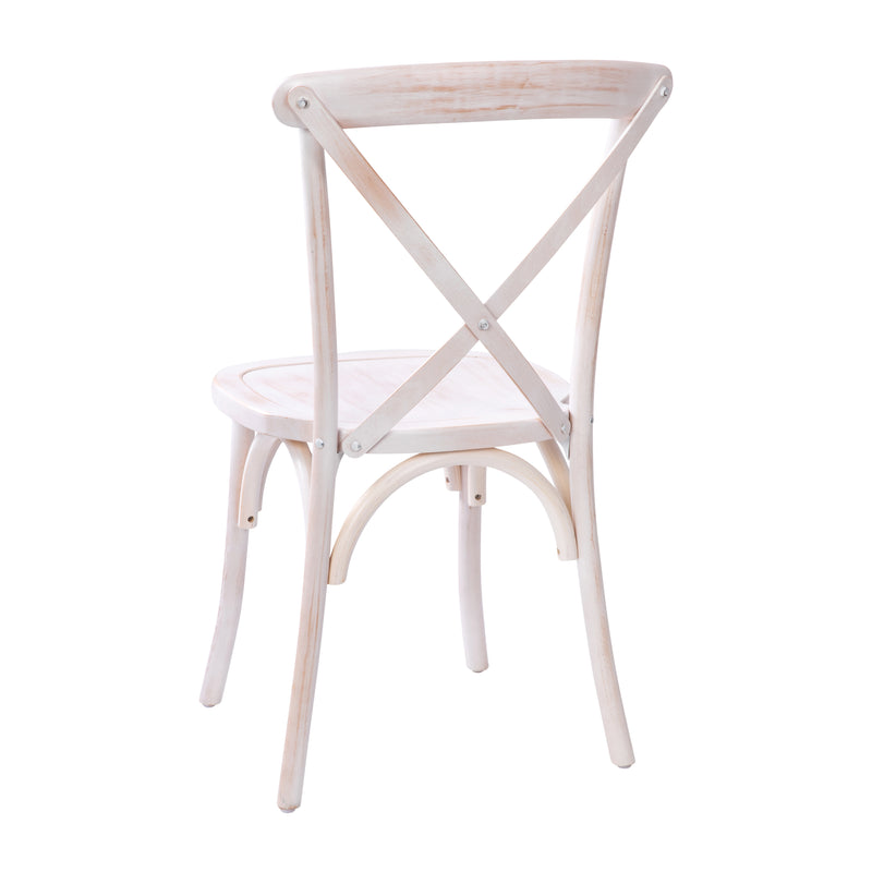 Bardstown X-Back Bistro Style Wooden High Back Dining Chair