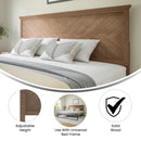 Marta Herringbone Wooden Adjustable Headboard