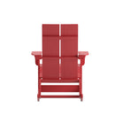 Wellington UV Treated All-Weather Polyresin Adirondack Rocking Chair for Patio, Sunroom, Deck and More