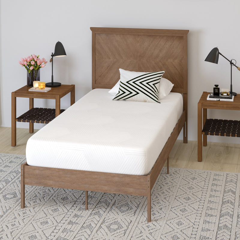 Blanche 8" CertiPUR-US Certified Memory Foam Mattress Infused with Charcoal & Green Tea Cooling Gel