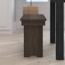 Tinsley 40" x 12" Solid Pine Folding Farmhouse Style Bench