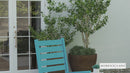 Fielder Set of 2 Contemporary Rocking Chairs, All-Weather HDPE Indoor/Outdoor Rockers in Blue