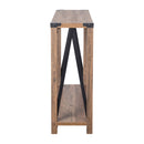 Green River Modern Farmhouse Engineered Wood Entryway Table and Powder Coated Steel Accents
